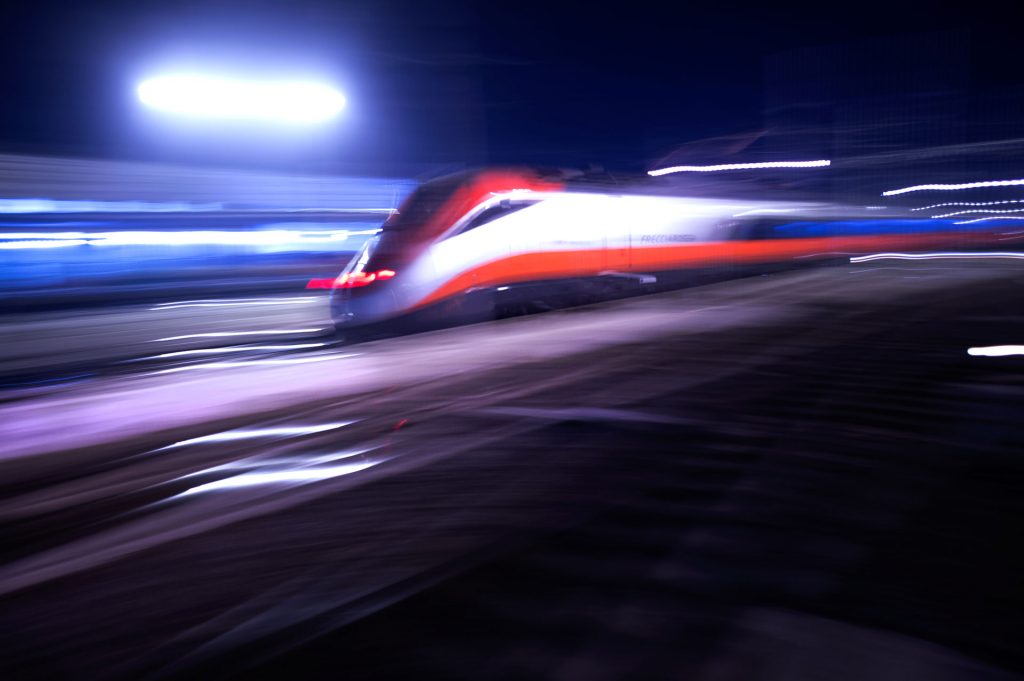 High-speed train in Europe