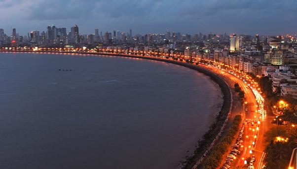 View of Mumbai, another example of a megacity
