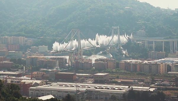 Ricostruzione ponte di Genova: la demolizione
