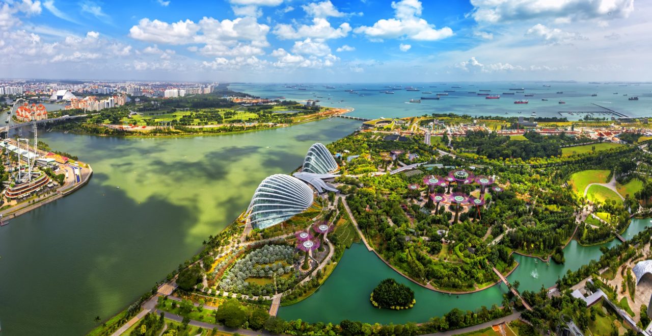 Picture of Singapore, view from the top