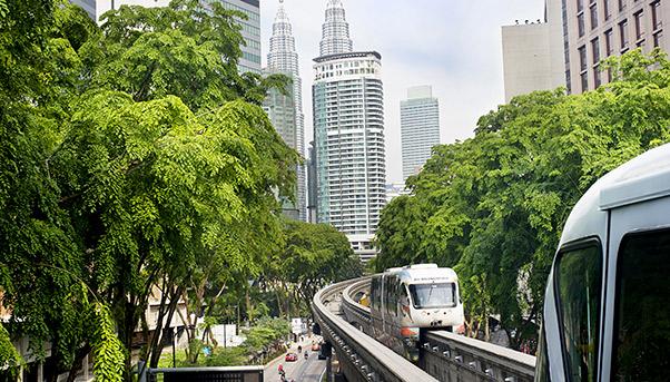 la linea monorotaia di Kuala Lumpur